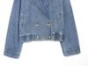 Autumn new European and American fashion versatile double-breasted denim jacket 1346353