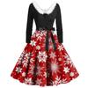 Women's Casual And Fashionable Long Sleeved V-neck Solid Color Matching Zipper Dress