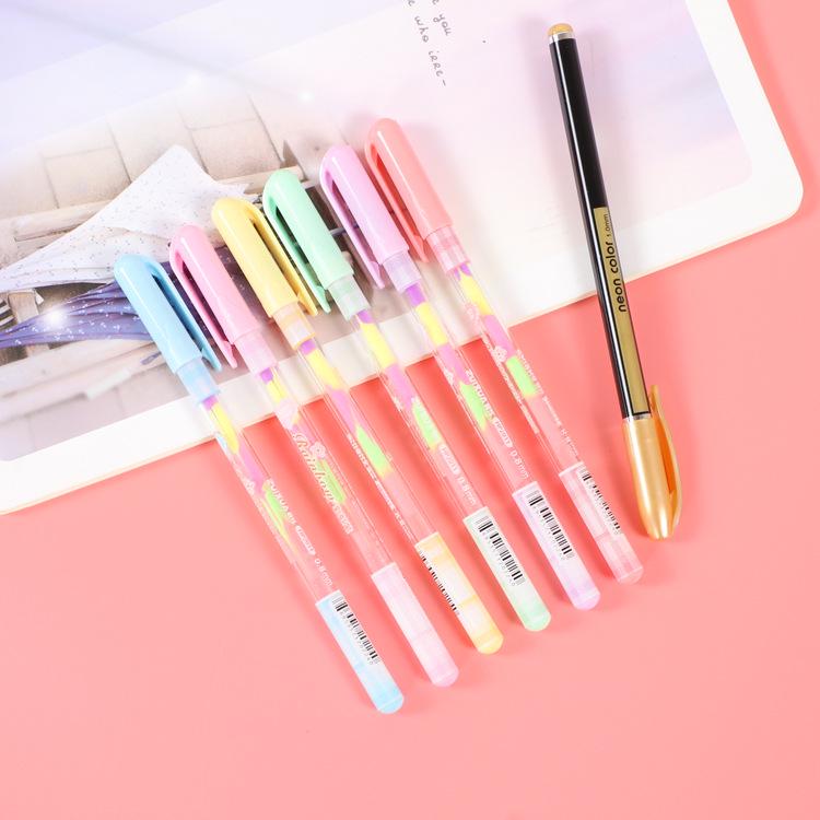 12-Color Glitter Pastel Pen & Highlighter Set for Kids