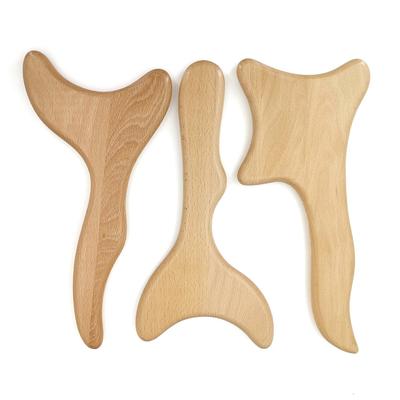 Holz-Lymphdrainage-Massagepaddel, manuelles Anti-Cellulite-Gua-Sha-Werkzeug, Muskelschmerzlinderung, Weichteiltherapiegerät