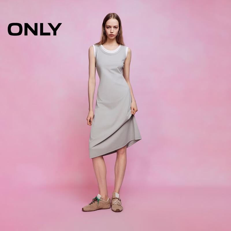ONLY Women s Color-Block Sleeveless Midi Dress XL