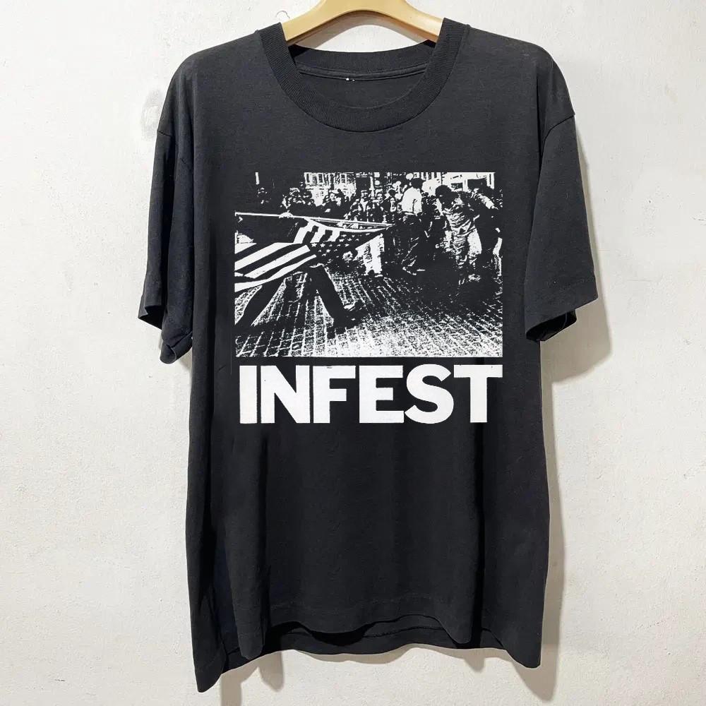 NEW Infest Band Black Cotton All Size S-5XL Gift For Fans T-shirt AD95 Unisex T-Shirt
