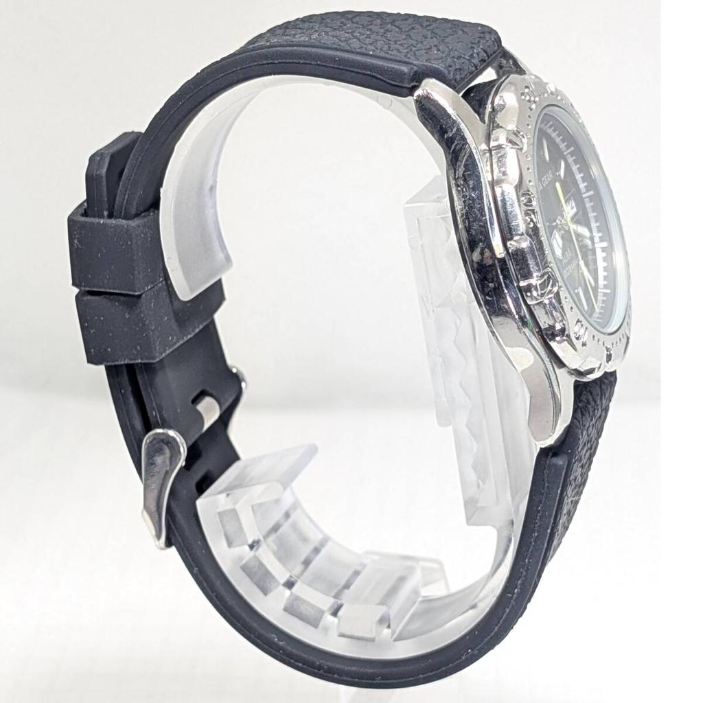 SEIKO ALBA AQUAGEAR Battery and Strap Working Men's Watch, Replaced, Condition, V-83