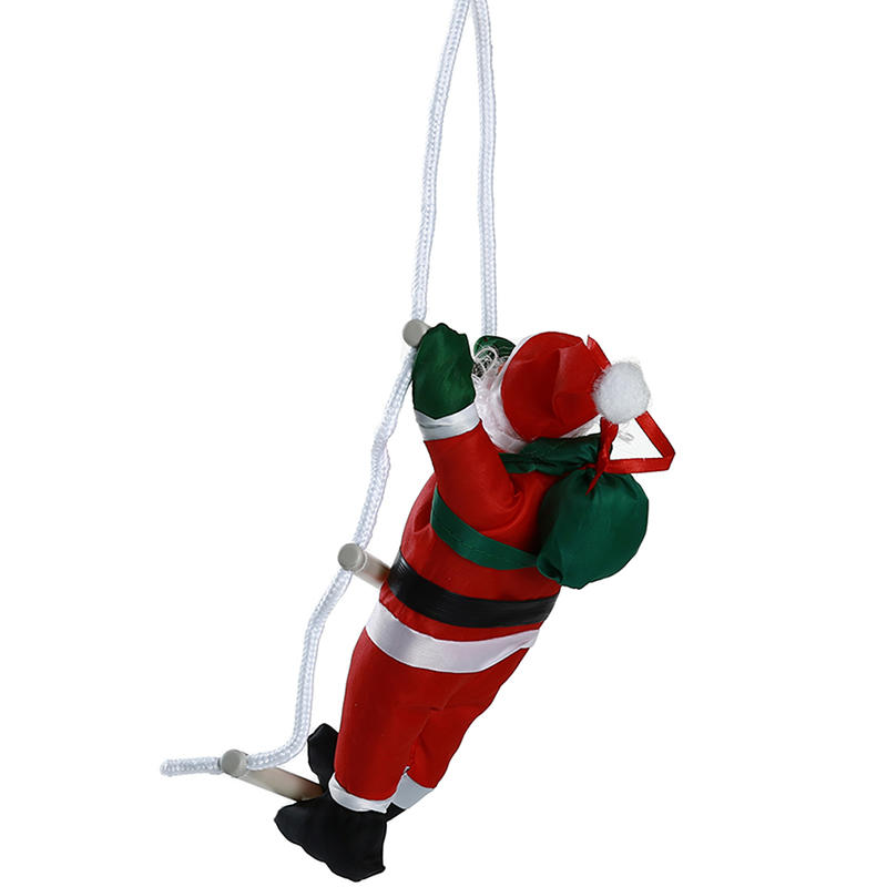 Santa Claus Climbing Ladder Ornaments Xmas Tree Santa Claus Climbing Ladder Rope Hanging Pendant Merry Christmas Decoration