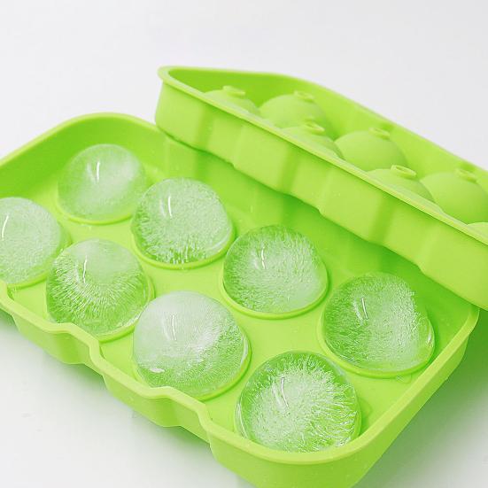 Eisform 8 Zellen Leicht zu lösen Silikon Auslaufsichere Eiswürfelschale für Bar