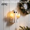 Estilo Raro Acento para el Hogar Fantasma de Halloween Dedo Medio Luz Nocturna que Brilla Lámpara LED de Pared Divertida Figura de Resina Espeluznante Decoración de Mesa Linda
