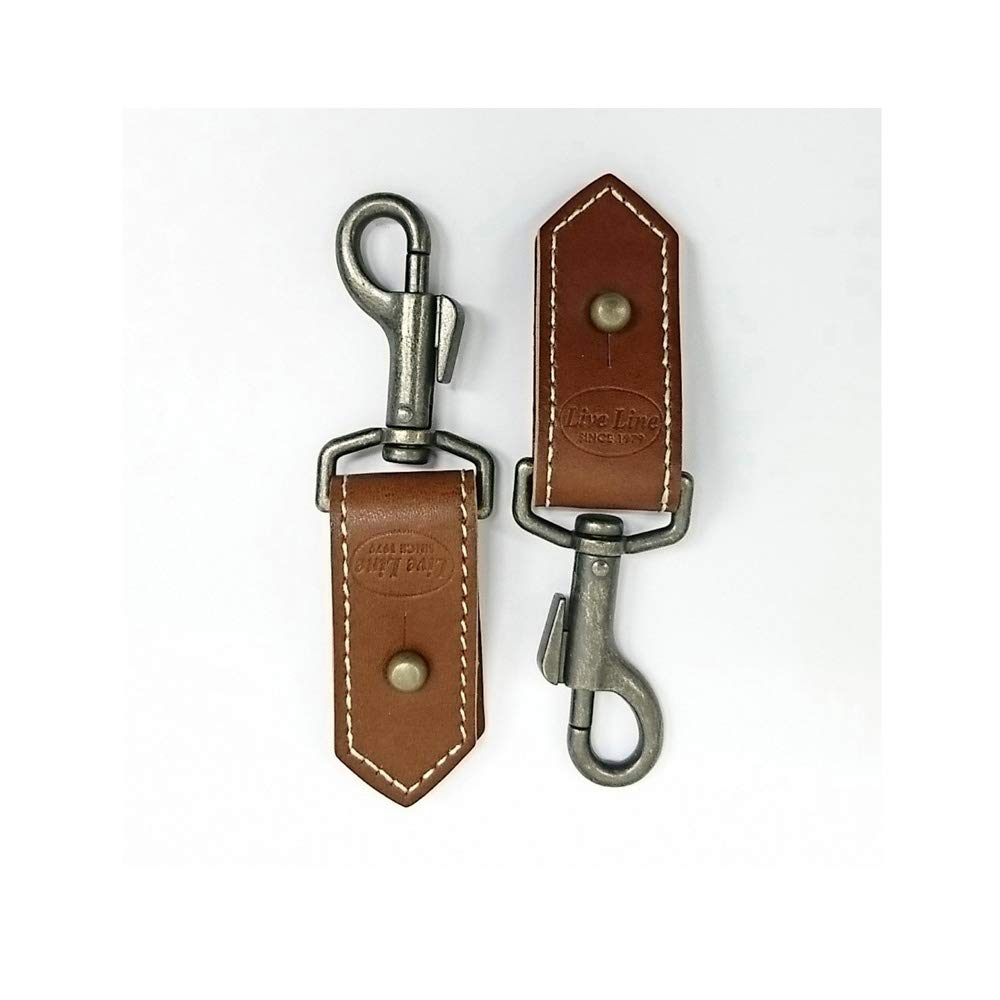 

LiveLine SNAP-END LSE20BRN, a convenient connector that transforms your guitar strap into a shoulder strap. Brown