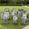 Garden Owl Bird Repellent Ornament - Realistic Head-Turning Design for Outdoor Decoration