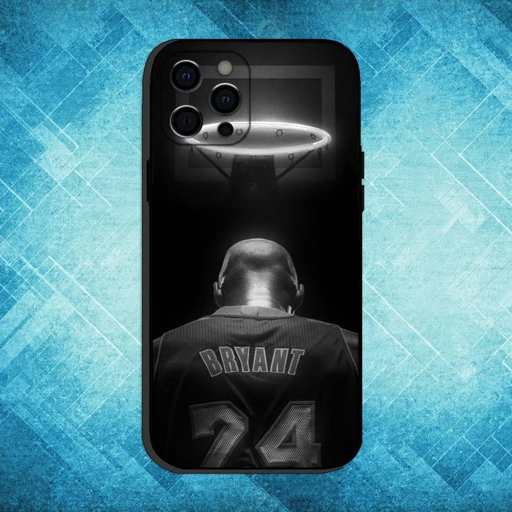 K-Kobe B-Bryant Mamba 8 24 Phone Case For iPhone17,16,15,14,13,12,11 Plus,Pro Max Soft Black Cover