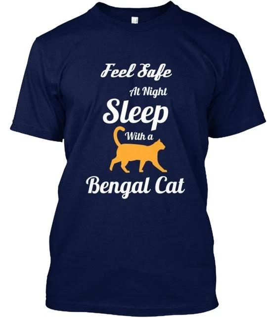 

Sleep With a Bengal Cat T shirt Made in the USA Size S to 5XL XL