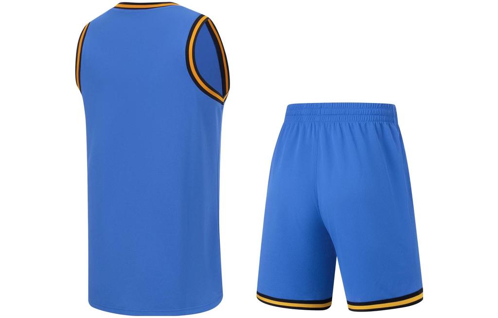 Li Ning Sports Basketball Collection Basketball Suit Men's Beijing Blue AATT001-8