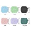 Silicone Protective Case with Carabiner Protector Cover Dustproof Full Protective Silicone Cover Shockproof for AirPods 4 (2025)