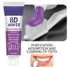 8D Weiße Zahnpasta für sofortige Zahnaufhellung, Tiefenreinigung & Frischen Atem, Fleckenentfernung, 100g