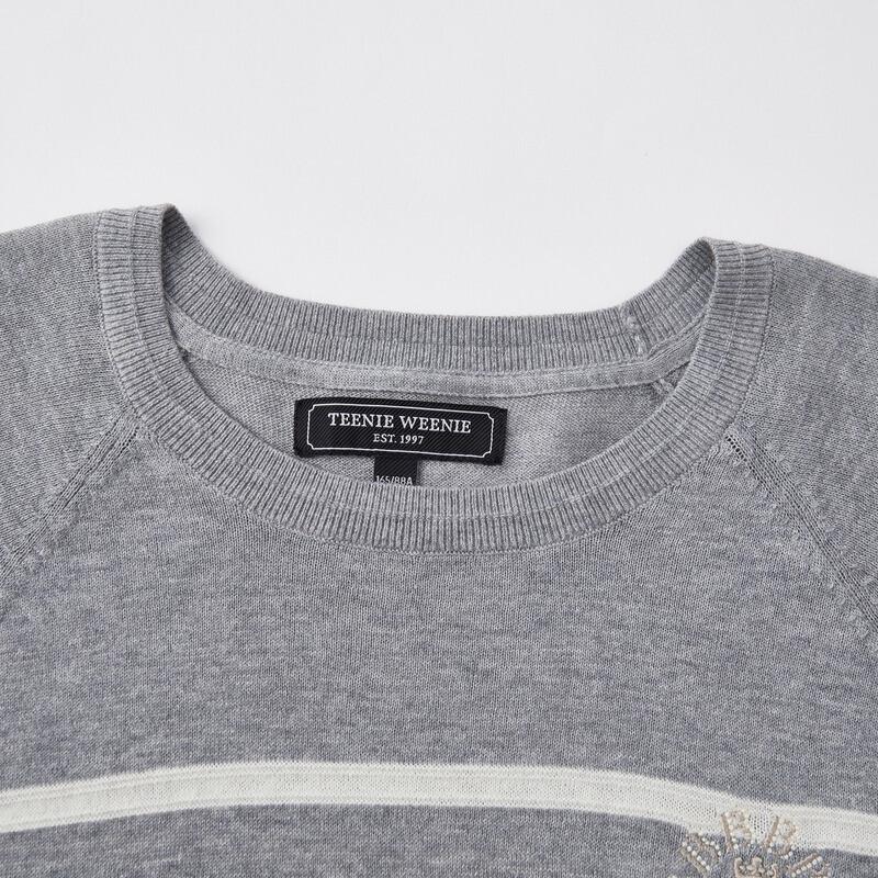 Teenie Weenie Women's Striped Bear Knit Sweater