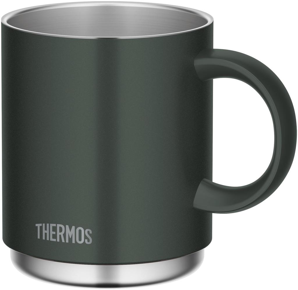Thermos Vacuum Insulated Forest FG Mug, 450ml, Green, JDS-451 (Dishwasher Safe)