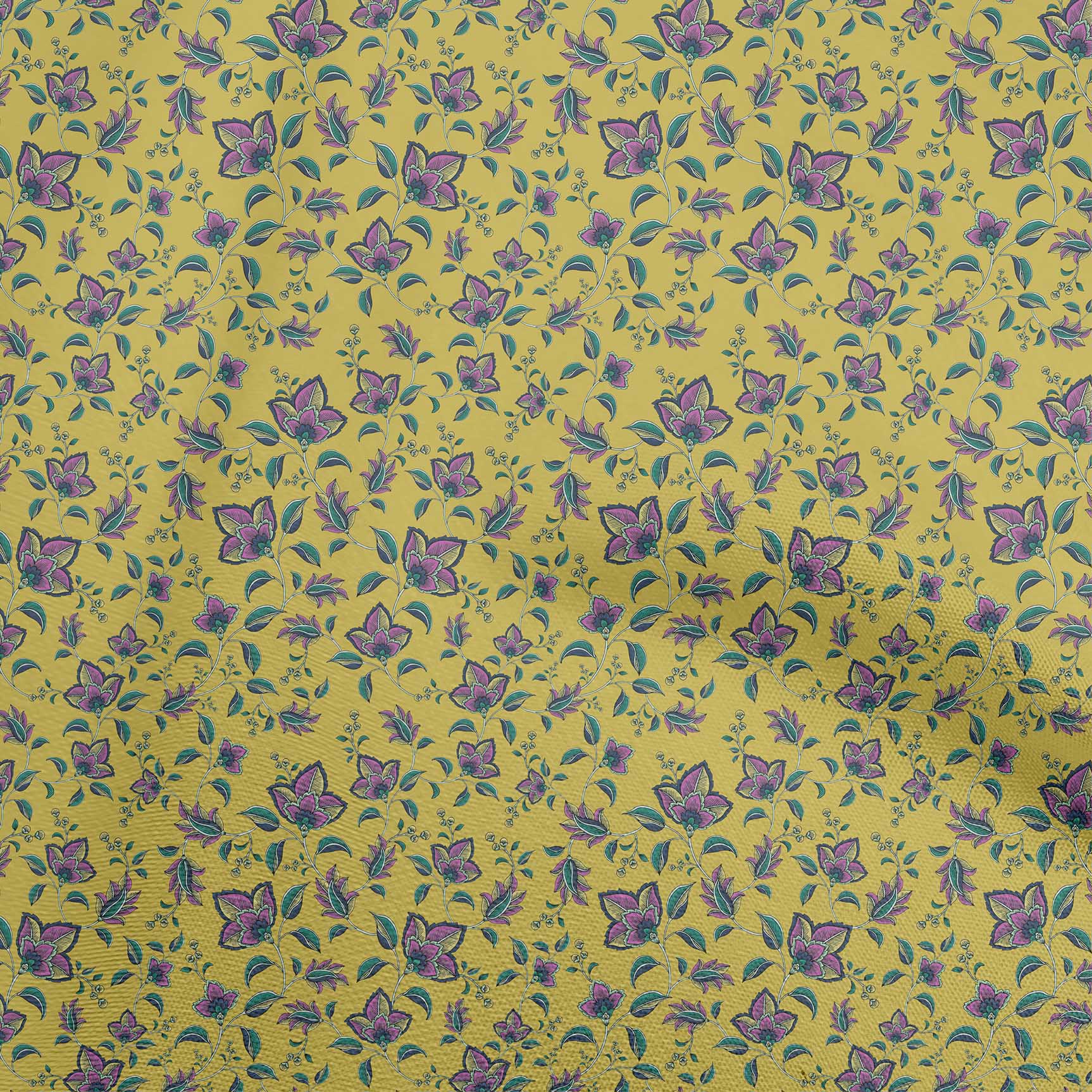 

OneOone Хлопковая гибкая ткань темно-горчичного цвета, азиатский японский цветочный швейный материал, ткань с принтом в ярде, 40 дюймов 42 Inch Wide - Viscose Chiffon чёрный