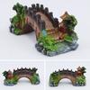 Three-eye Bridge Mini Aquarium Decoration Figurine Simulation Bridge for Fish Tank Home Decor