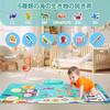 Multifunctional Folding Piano Mat, Toy Drum Set, Music Mat, 8 Keys, 6 Sea Creature Sounds, 17 Demo Songs, 6 Instrument Sounds, Recording and Playback,