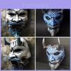Halloween Demon Warrior Hannya Horror Latex Full Face Mask Cosplay Prop