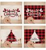 Western Style Stain-Proof Linen Placemat - Heat-Insulating and Decorative Christmas Table Mat