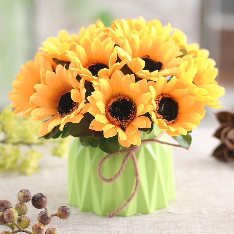 Artificial Flowers Desktop Ornament for Living Room and Dining Table Decoration