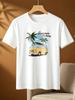 Summer Holiday Print Casual Tshirt Comfy Daily Short Sleeve Tee