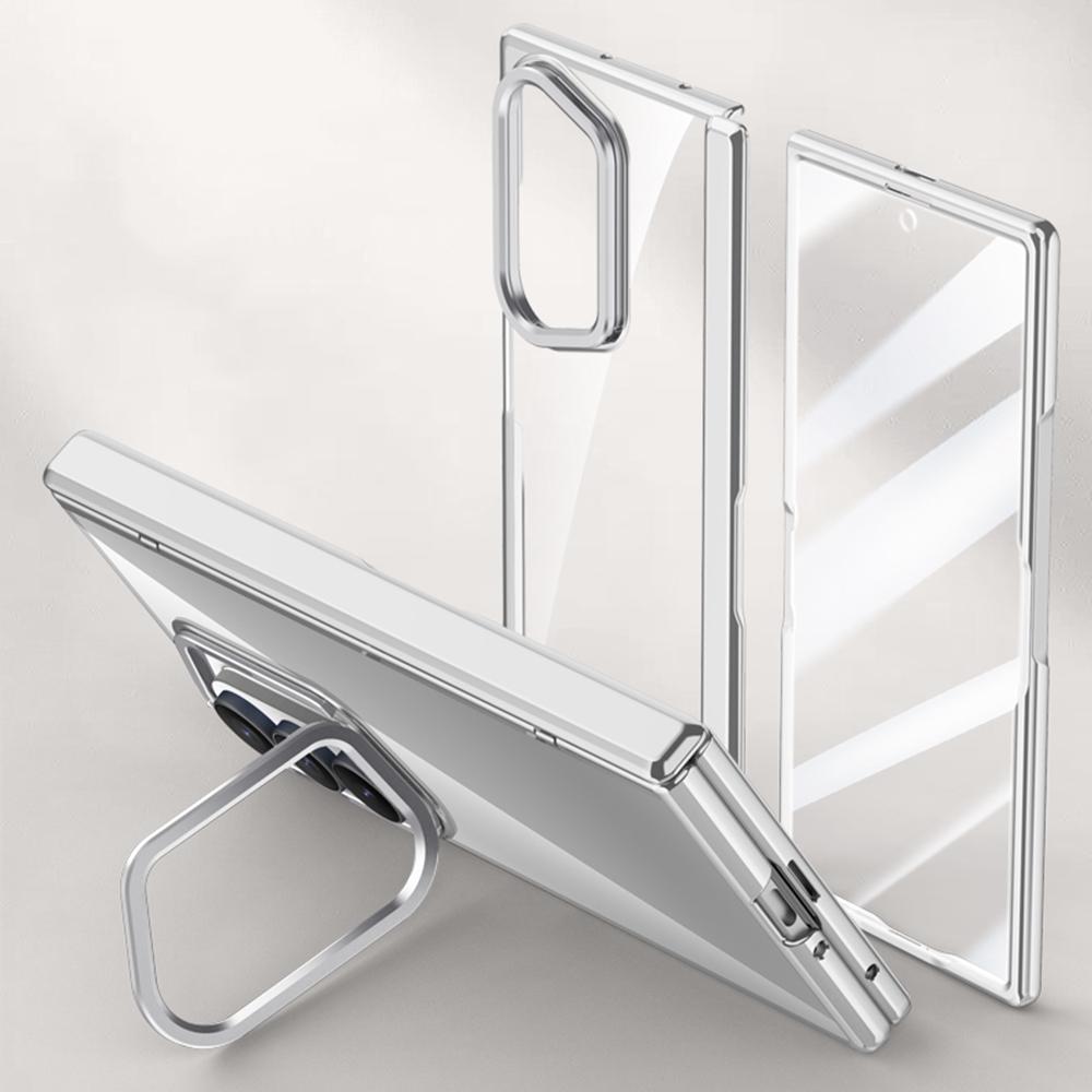 Samsung Galaxy Z Fold7 5G Tok PC+Akril Telefontok HD Edzett Üveg Fóliával, Lencse Kitámasztóval