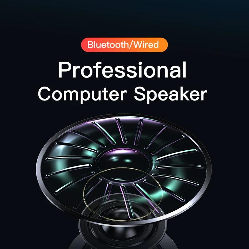 4D Computer Wired Loudspeaker Bluetooth Bar Stereo Sound Subwoofer Surround Soundbar Speaker For Macbook Laptop Notebook PC game