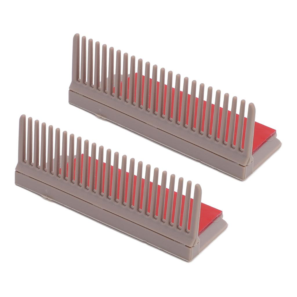 2 Set Flat Iron Comb Attachment Plastic Clip On Hair Straightener Accessory for Home Salon Styling