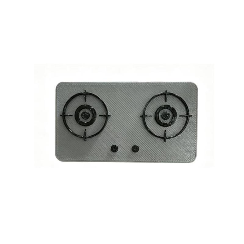 Miniature Gas Stove Model Dollhouse Kitchen Scene Decoration Dollhouse Sand Table Photo Props Pretend Play Toys