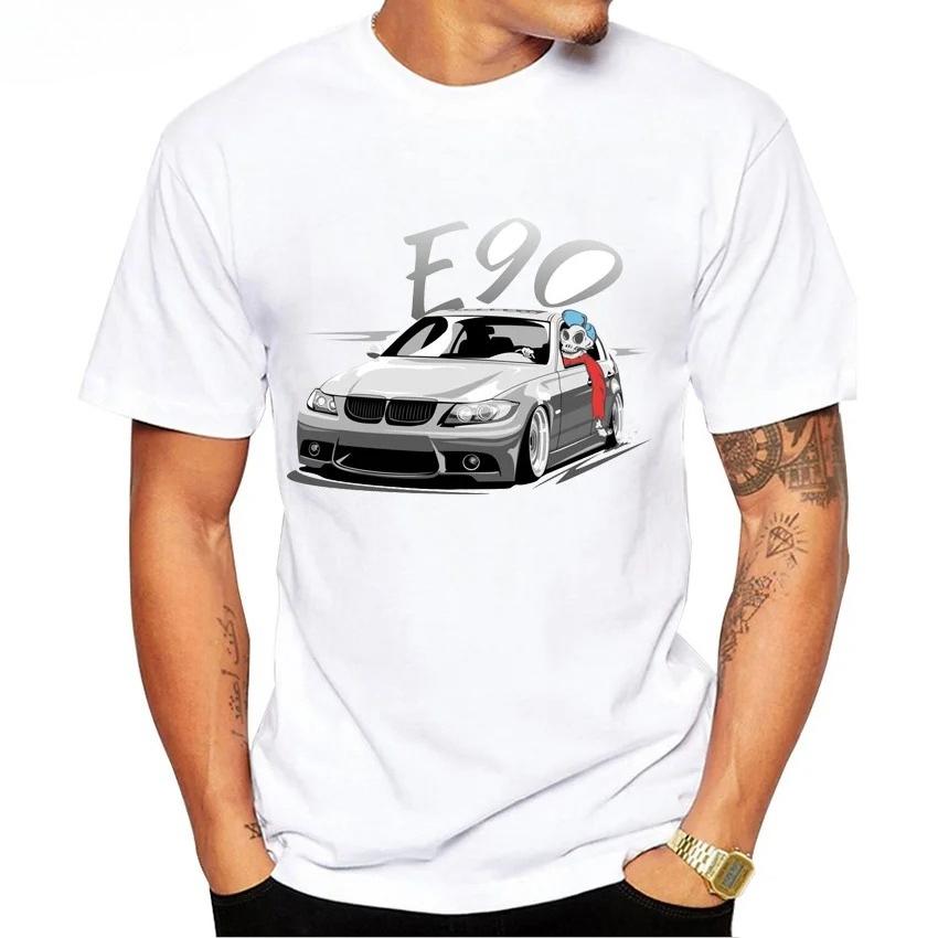 I Love Germany Turbo E34 M5 E36 E30 E92 Fan T-Shirt Men Short Sleeve Hip Hop Boy Casual Tops Funny E28 E30 Car Design White Tees