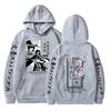Anime Wenhao Wild Dog Printed Hoodie Fall Winter Men Fashion Loose Pullover Women O-Neck Fleece Long Sleeve Sweatshirts
