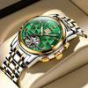 OLEVS 9910 Automatic Mechanical Watches Waterproof Luminous Hands Tourbillon Skeleton Wristwatches for Men Montre Relojes Hombre