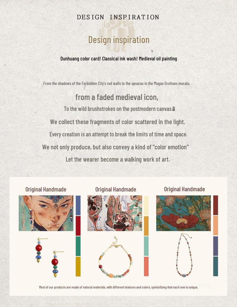 Guochao Handmade Amethyst & Freshwater Pearl Tassel Earrings - Chinese Style