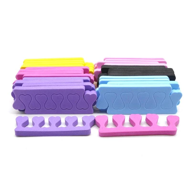 50pcs Professional Soft Foam Toe Separator Nail Tools for Manicure Pedicure Foot Care Anti Touch Gel UV Nail Polish