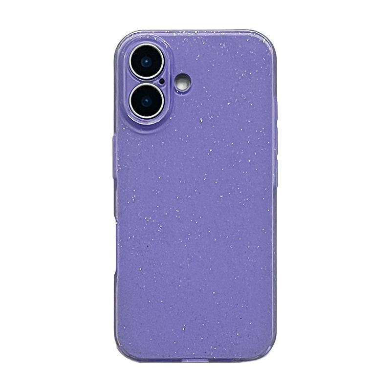 

Fashion Purple Shine Glitter TPU Phone Case For iPhone 16 Pro Max 17 15 13 12 11 14 Plus 16e XS Max XR X 7 8 Plus SE2 Back Cover iPhone17 Pro