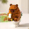 Capybara Construction Blocks Toilet Paper Block Set Figure