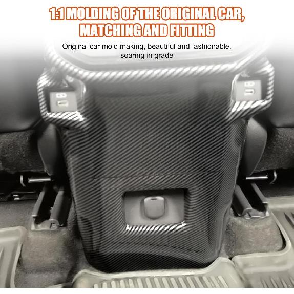 Car Center Console Back Anti Kick Panel Compatible with Toyota Grand Highlander 2024 2025,Rear Center Armrest Box Anti Kick Protection Cover Interior