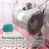 Four Seasons Canvas Gray Hamster Hammock Hanging House Nest for Chinchillas Small PetsGray Small Rabbit