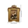 Tabletop Picture Frame Vintage Resin Ornate Design for Desk, Shelf