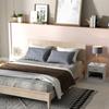 Set Of 2 Nightstands Bedside Table With 2 Drawers And Open Shelves Modern Style 39 X 28 X 41 Cm White