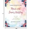 DUGUTUL Watercolor Stationary Paper, 100 Gsm Printer Paper 8.5 X 11, 12 Designs, Double-Sided, Colored Paper for Writing Letters and Invitations,