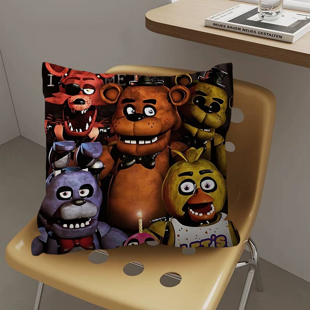 New FNAF Movie Game Cushion Cover Pillowcase Upholstery Sofa Throw Pillow Home Decor Pillowcas