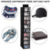 Hat Rack Hanging Closet Organizer 10-Layer Foldable Baseball Cap Holder for Home Bedroom Clothes Underwear Storage Holder