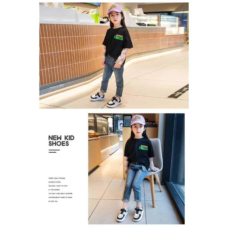 Chaussures d'été pour bébés filles Chaussures de skate Chaussures en mesh respirant Chaussures pour grands enfants Petites chaussures blanches Chaussures pour enfants Baskets