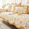 New Style Sofa Cushion, Cotton, Suitable for All Seasons, Pastoral Style, Pure Cotton Sofa Cover, Seat Cushion Cover, Non-slip Cloth Towel