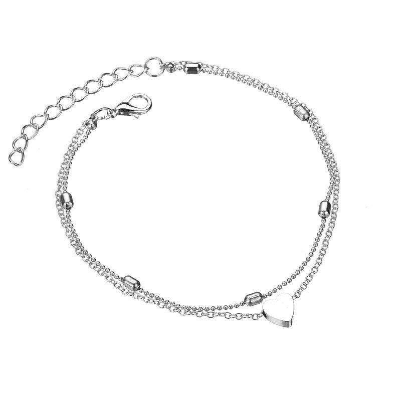 Vintage Boho Multi Layer Beads Anklets For Women Fashion Sun Pendent Anklet Handmade Chain Foot Party Jewelry Leg Bracelet