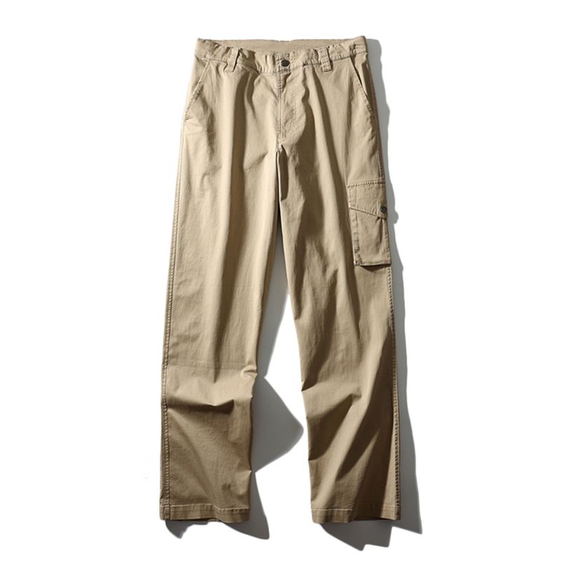 American Style Cargo Pants 2024 New Arrival Men's Spring and Autumn Straight-leg Pants Export Export Tail Single Cut Label Men's Casual Pants