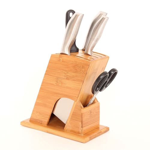 moonwood Knife Holder, Knife Block, Knife Stand, Knife Rack, Wooden Storage Knife Holder