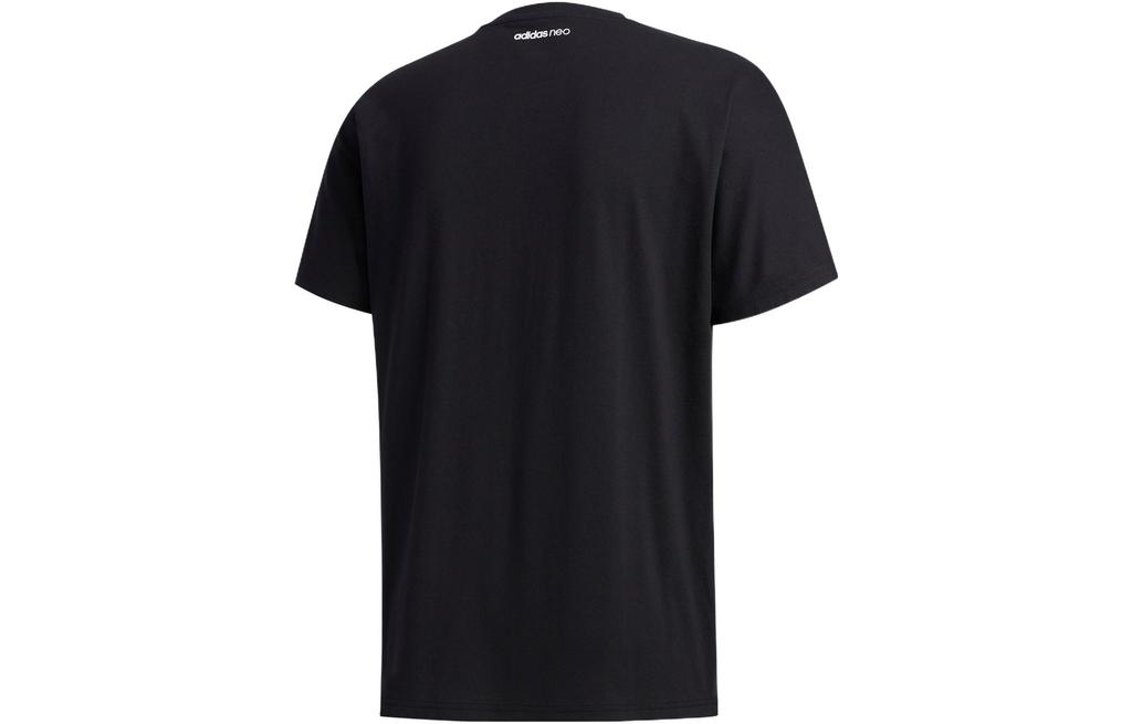 adidas Neo T Shirts Men's Black Crew Neck Moderate Straight Fit GK5871